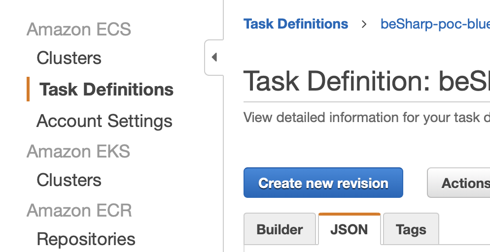 create task definition