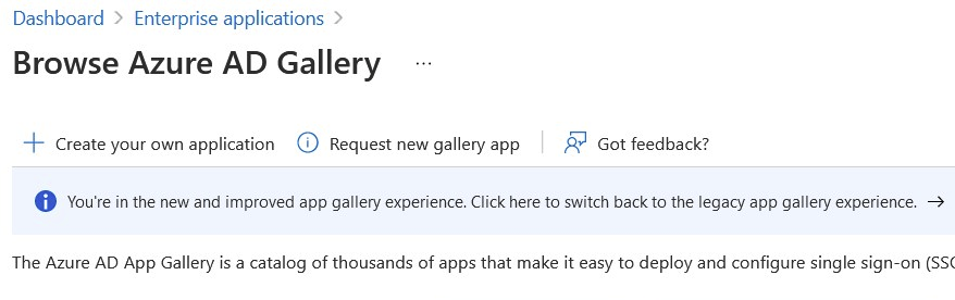 Azure AD Gallery